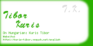 tibor kuris business card